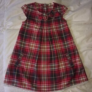 H&M Plaid Christmas Dress Size 4/5